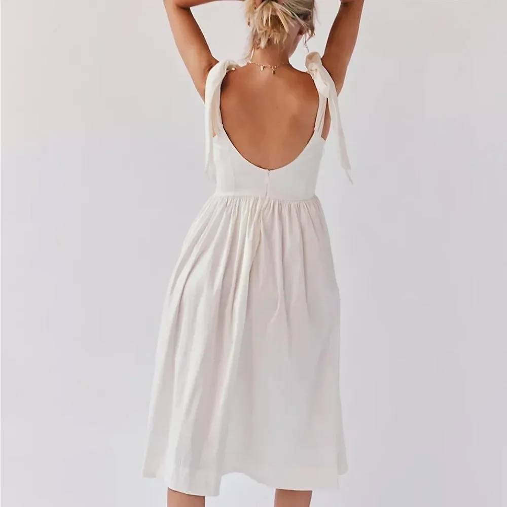 Free People For Love & Lemons Heidi Midi Dress - Picture 3 of 7